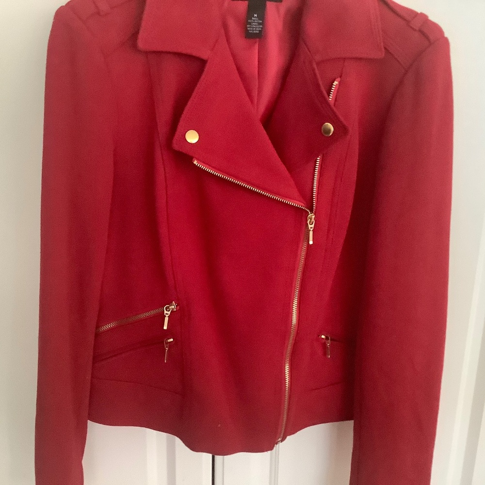 iNC Red Jacket Size Medium NWT